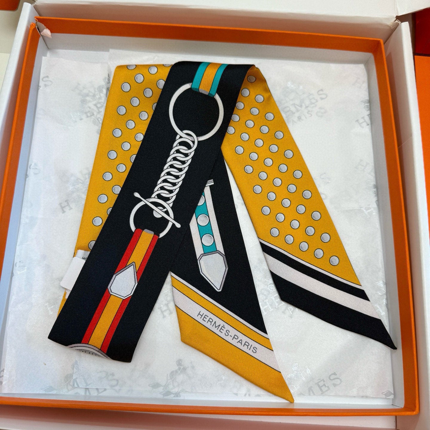 Premium Silk Twilly Scarf – Grand Celebration Edition