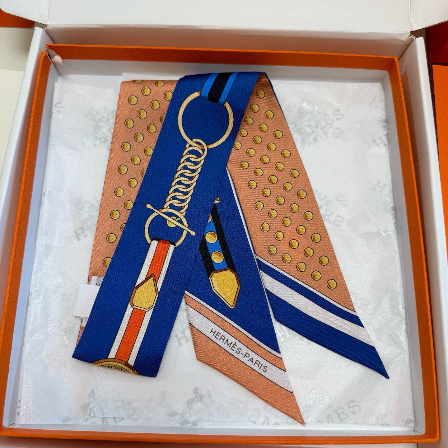 Premium Silk Twilly Scarf – Grand Celebration Edition