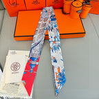 Premium Silk Twilly Scarf – Designer Edition