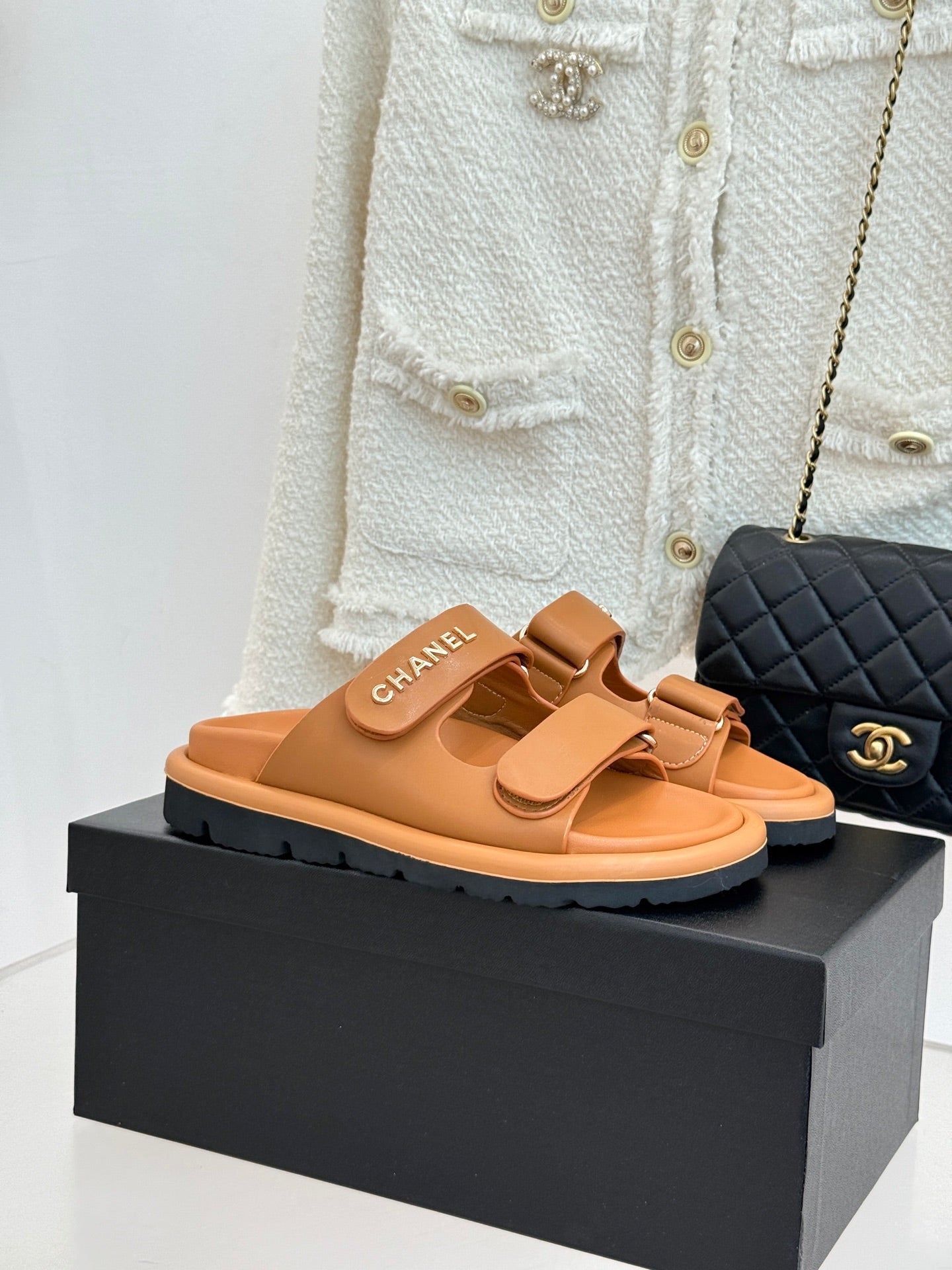Luxury Platform Slide Sandals – Lambskin Leather