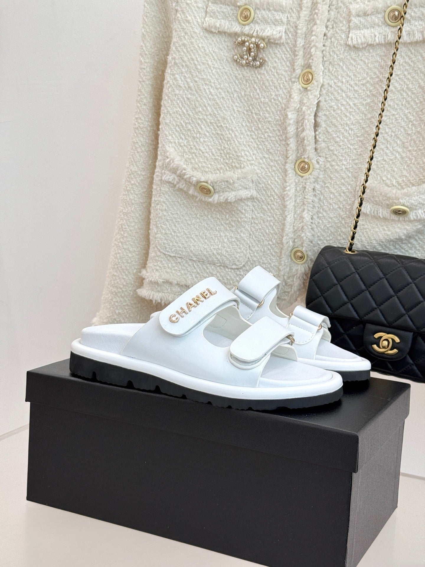 Luxury Platform Slide Sandals – Lambskin Leather