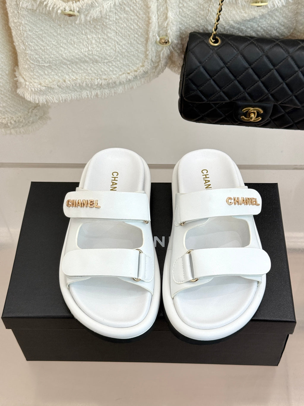 Luxury Platform Slide Sandals – Lambskin Leather