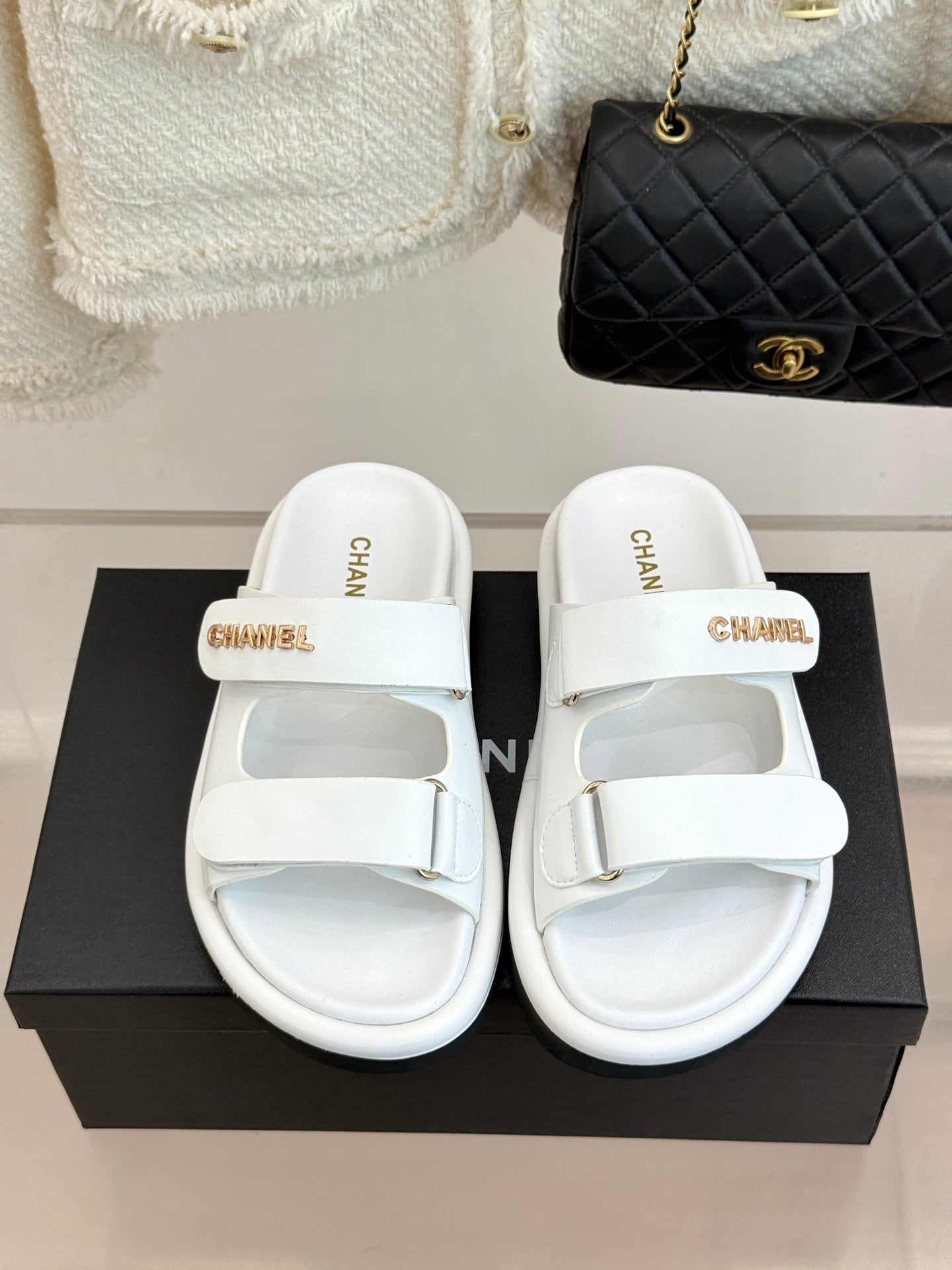 Luxury Platform Slide Sandals – Lambskin Leather