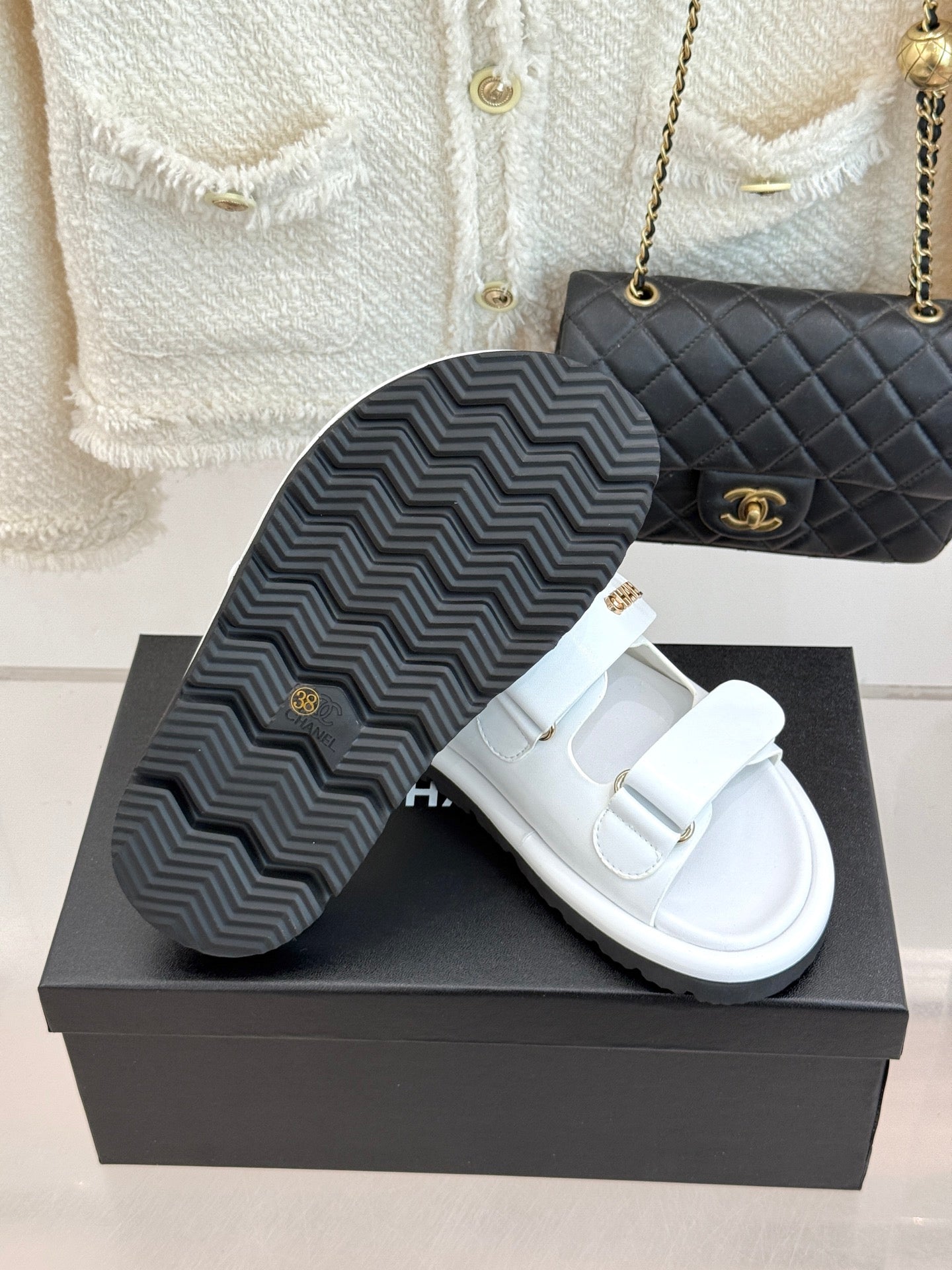 Luxury Platform Slide Sandals – Lambskin Leather