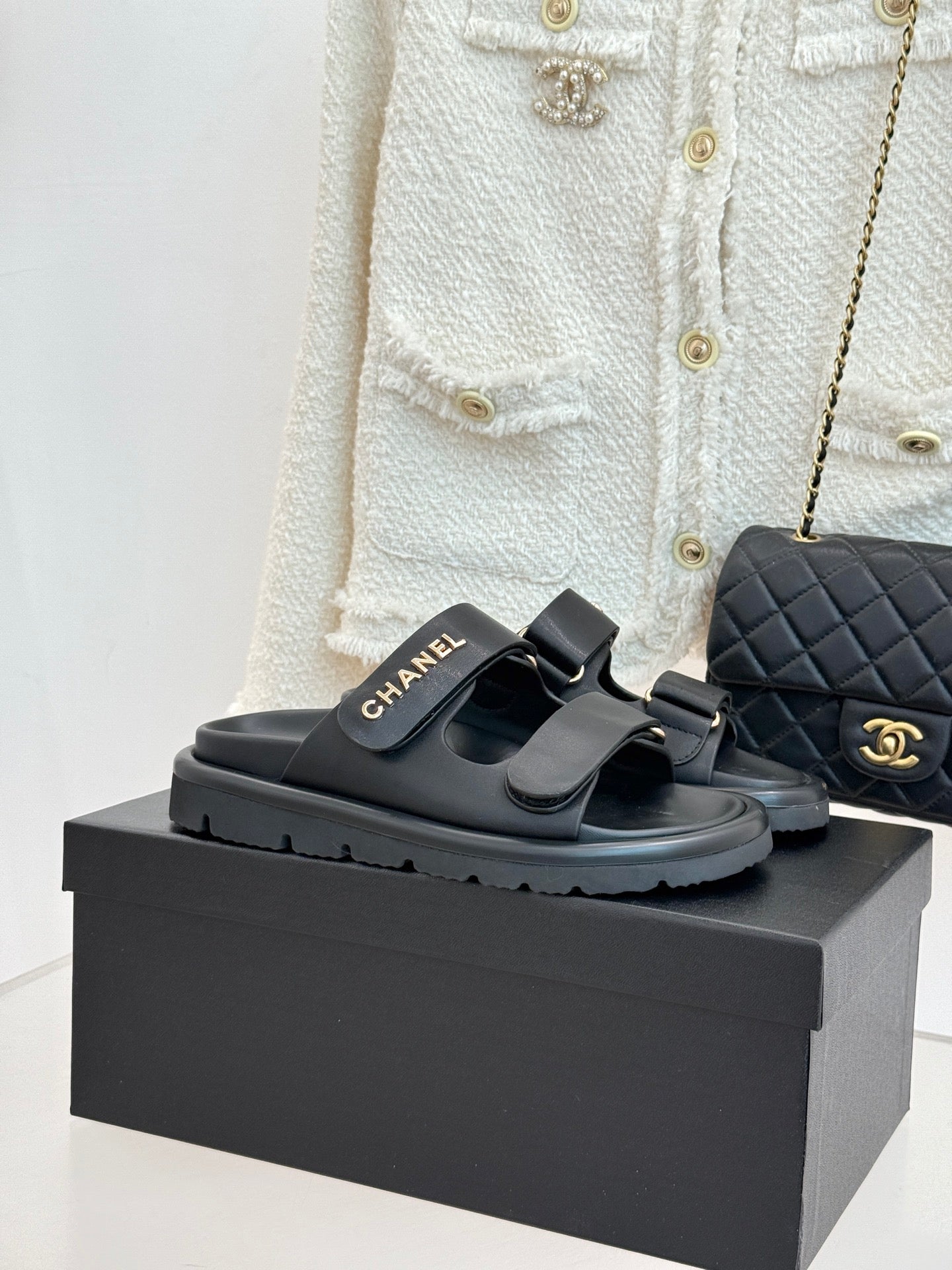 Luxury Platform Slide Sandals – Lambskin Leather