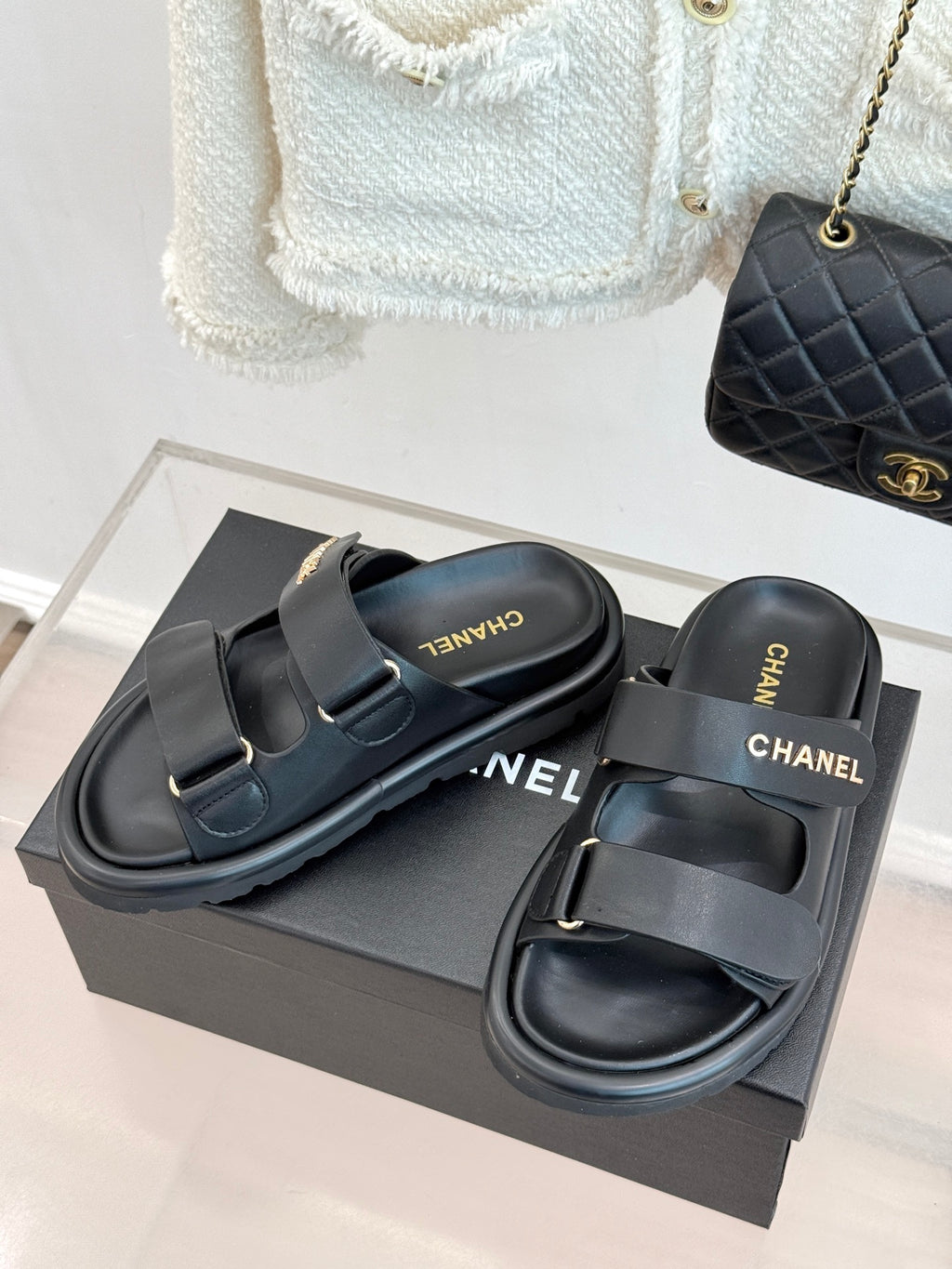 Luxury Platform Slide Sandals – Lambskin Leather