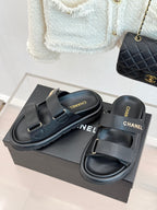 Luxury Platform Slide Sandals – Lambskin Leather