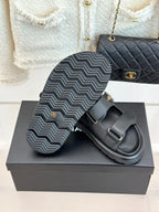 Luxury Platform Slide Sandals – Lambskin Leather
