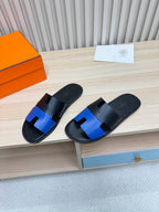 Classic H Slide Sandals – Leather Flat Slides