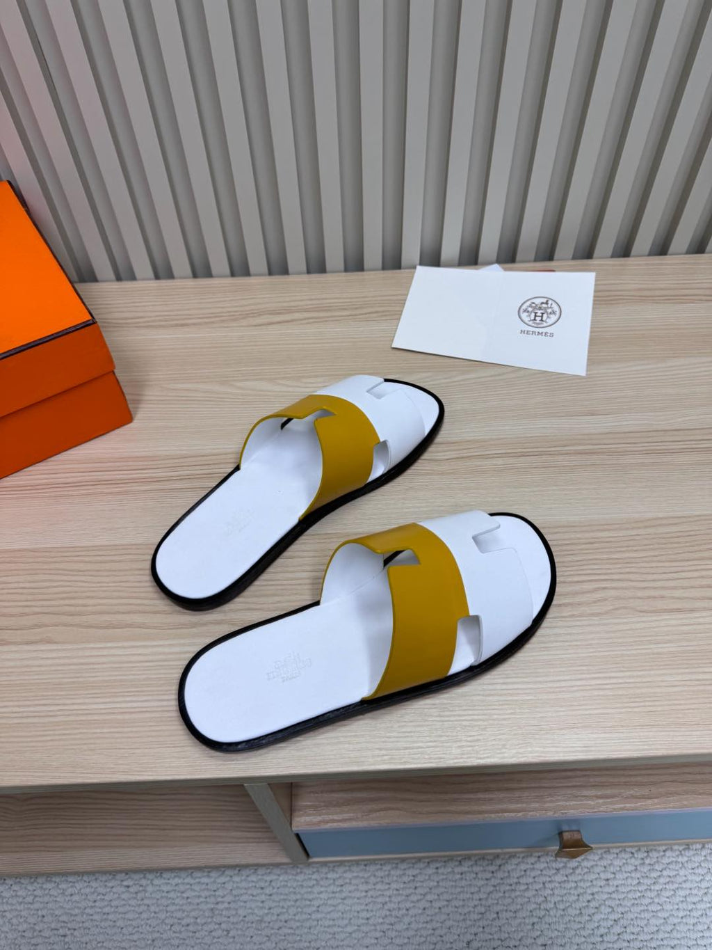 Classic H Slide Sandals – Leather Flat Slides