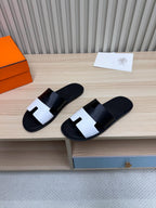 Classic H Slide Sandals – Leather Flat Slides
