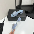 Denim Platform Sandals – Spring/Summer 2026