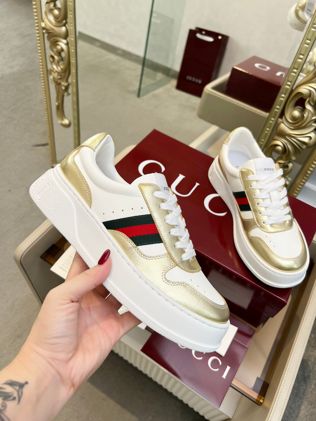 Luxury G Platform Sneakers for Women &  Men