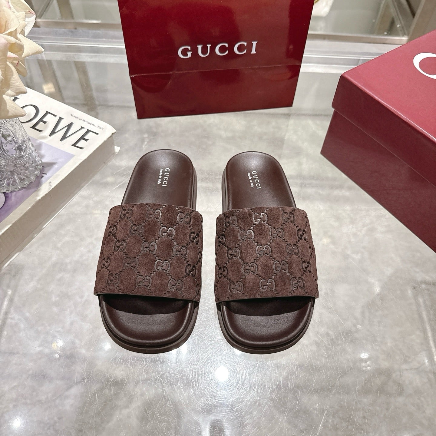 Classic H Slide Sandals – Leather Flat Slides