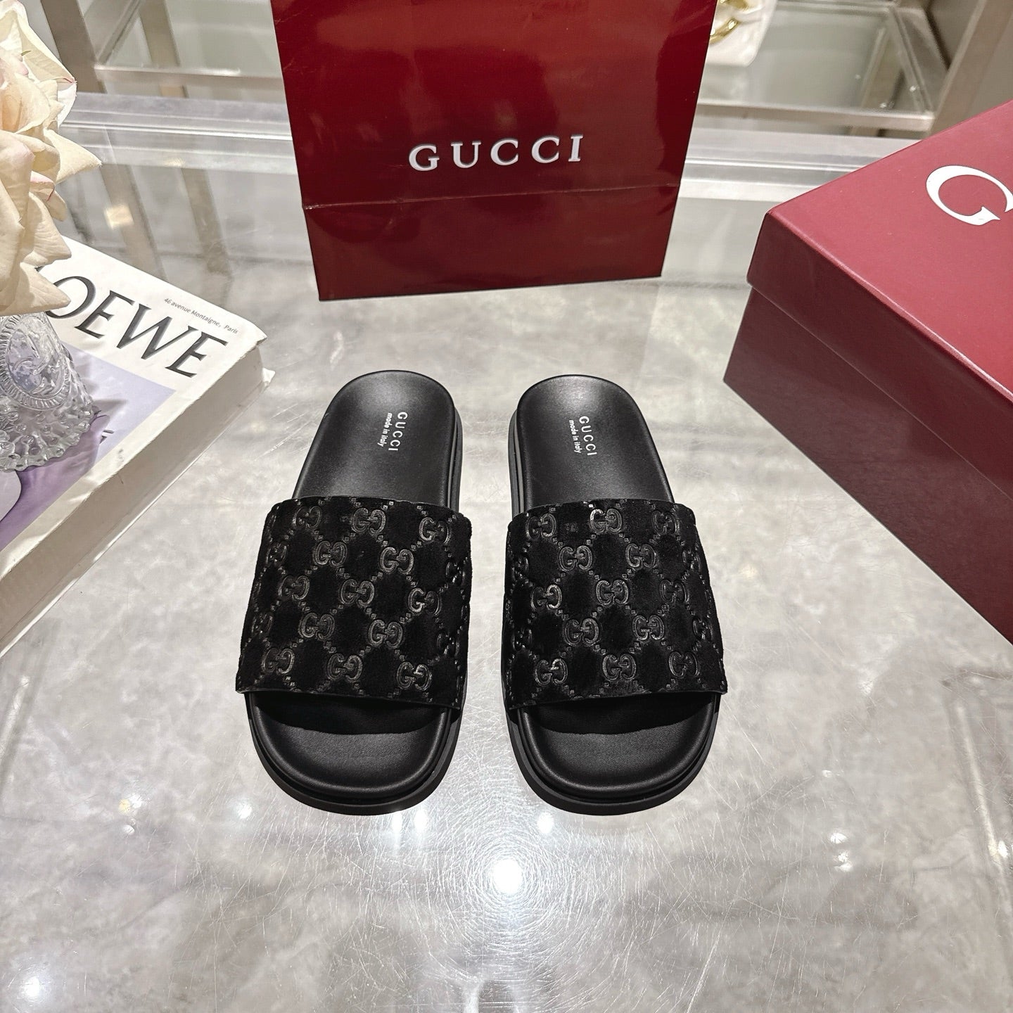 Classic H Slide Sandals – Leather Flat Slides