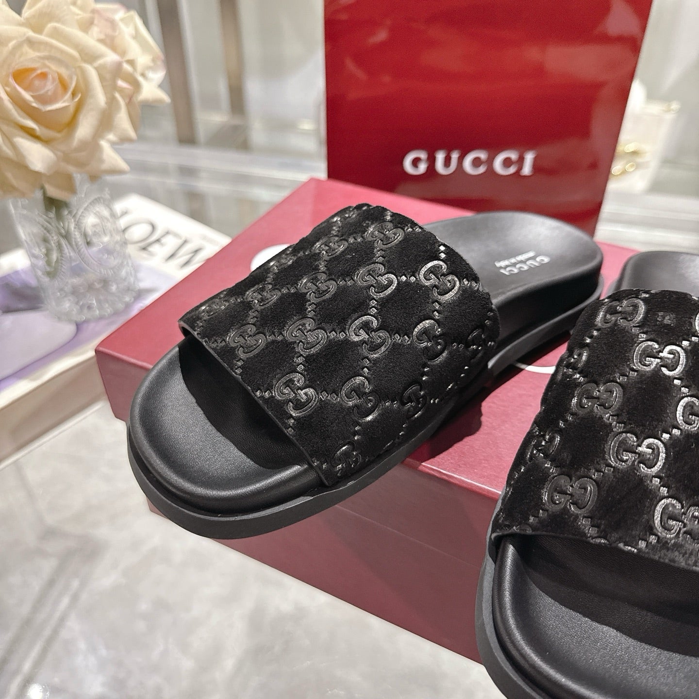 Classic H Slide Sandals – Leather Flat Slides