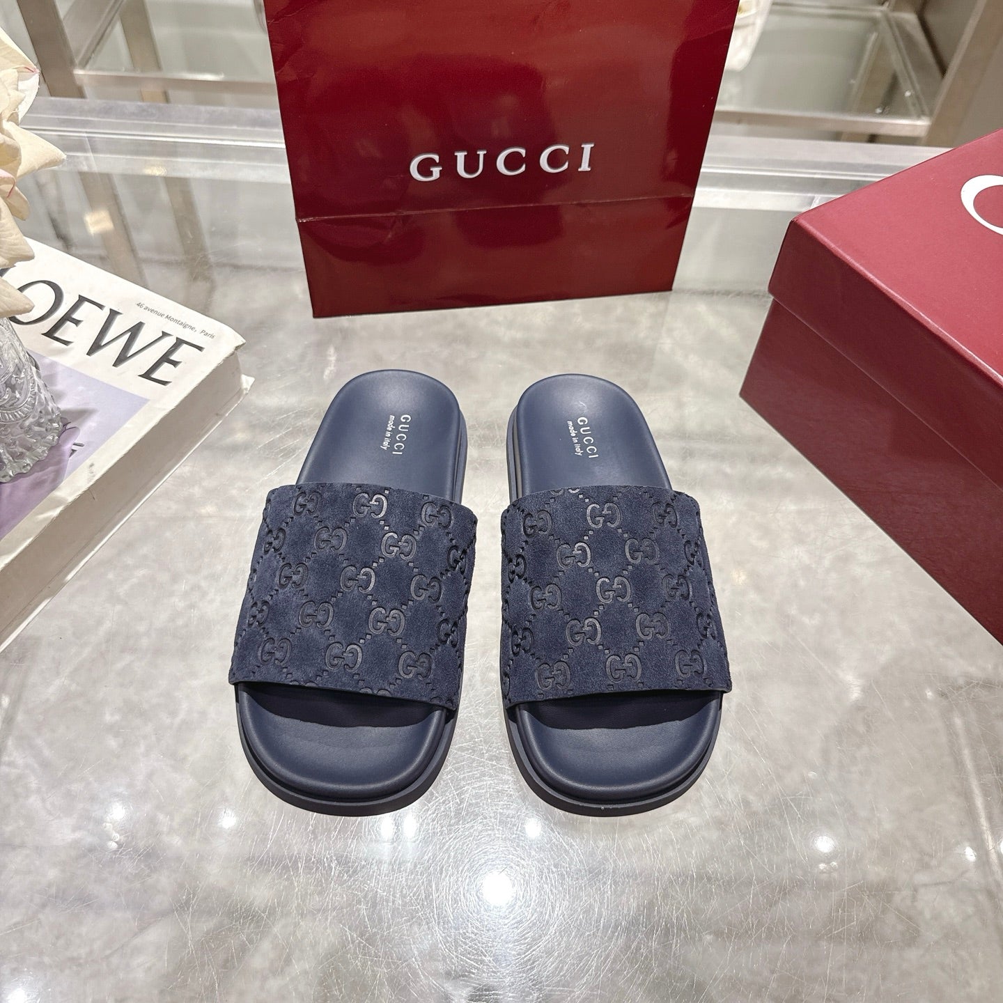 Classic H Slide Sandals – Leather Flat Slides