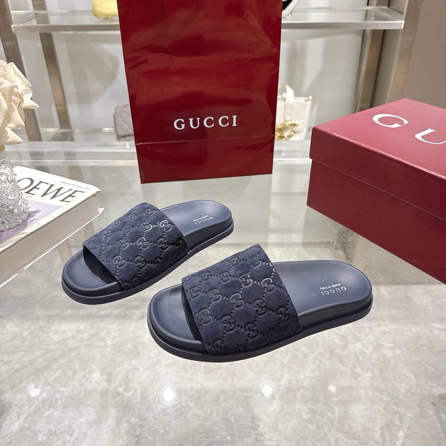 Classic H Slide Sandals – Leather Flat Slides