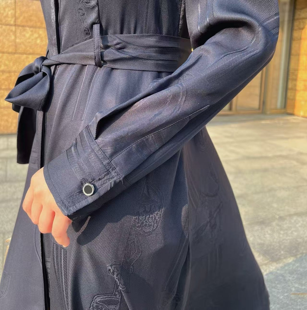 🆕Classic Woven Silk Dress – Luxurious Texture