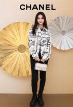 🆕 Pearl Print Silk Shirt – Luxurious Woven Texture – (Premium Quality )