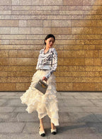 🆕 Pearl Print Silk Shirt – Luxurious Woven Texture – (Premium Quality )