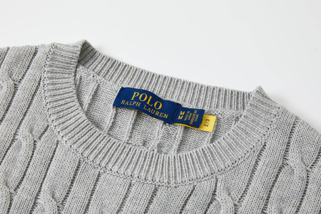 Cable Knit Embroidered Po T-Shirt