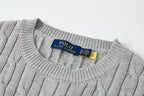 Cable Knit Embroidered Po T-Shirt