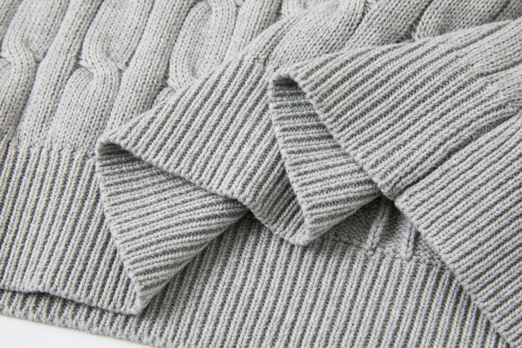 Cable Knit Embroidered Po T-Shirt