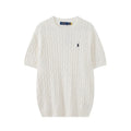 Cable Knit Embroidered Po T-Shirt
