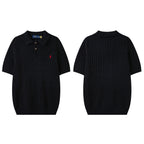 Cable Knit Embroidered P T-Shirt