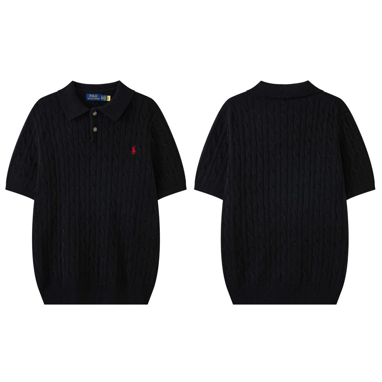 Cable Knit Embroidered P T-Shirt