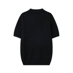 Cable Knit Embroidered P T-Shirt