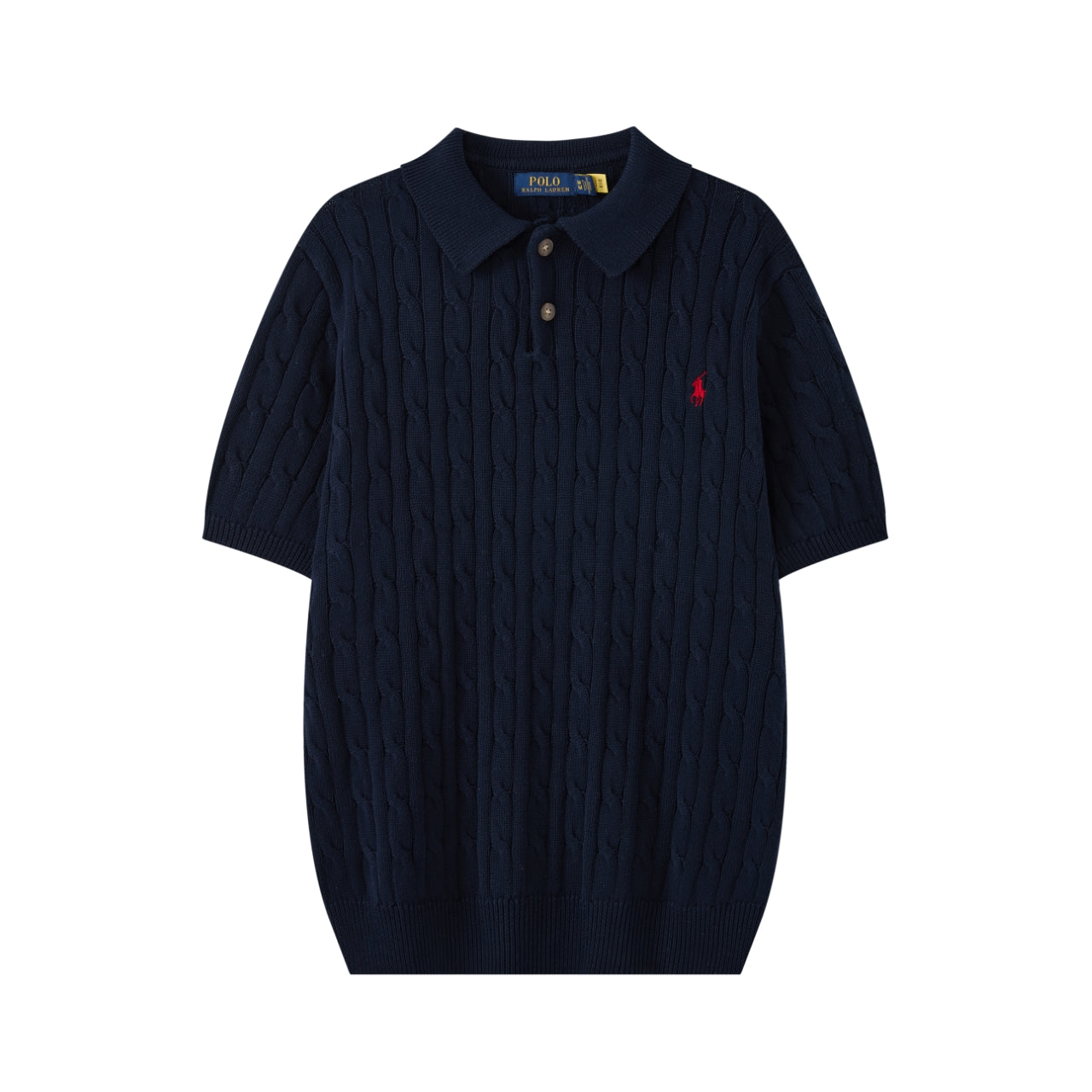 Cable Knit Embroidered P T-Shirt