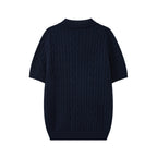 Cable Knit Embroidered P T-Shirt