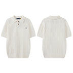 Cable Knit Embroidered P T-Shirt