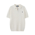 Cable Knit Embroidered P T-Shirt