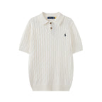 Cable Knit Embroidered P T-Shirt