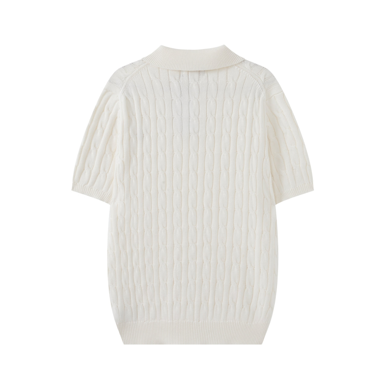 Cable Knit Embroidered P T-Shirt