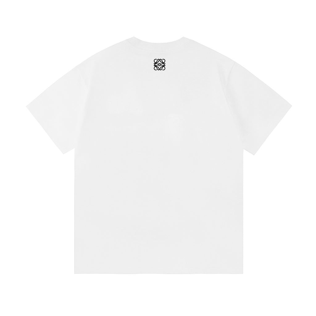Distressed Logo Cotton T-Shirt