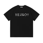 Distressed Logo Cotton T-Shirt