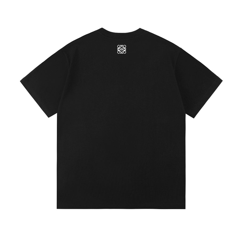 Distressed Logo Cotton T-Shirt