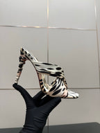Red Sole Rose Heels | Satin Stiletto Sandals