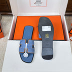 Oran Style Slide Sandals | Velvet Flat Summer Slippers