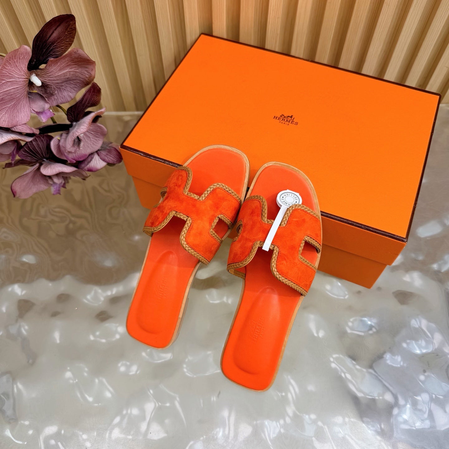 Oran Style Slide Sandals | Velvet Flat Summer Slippers