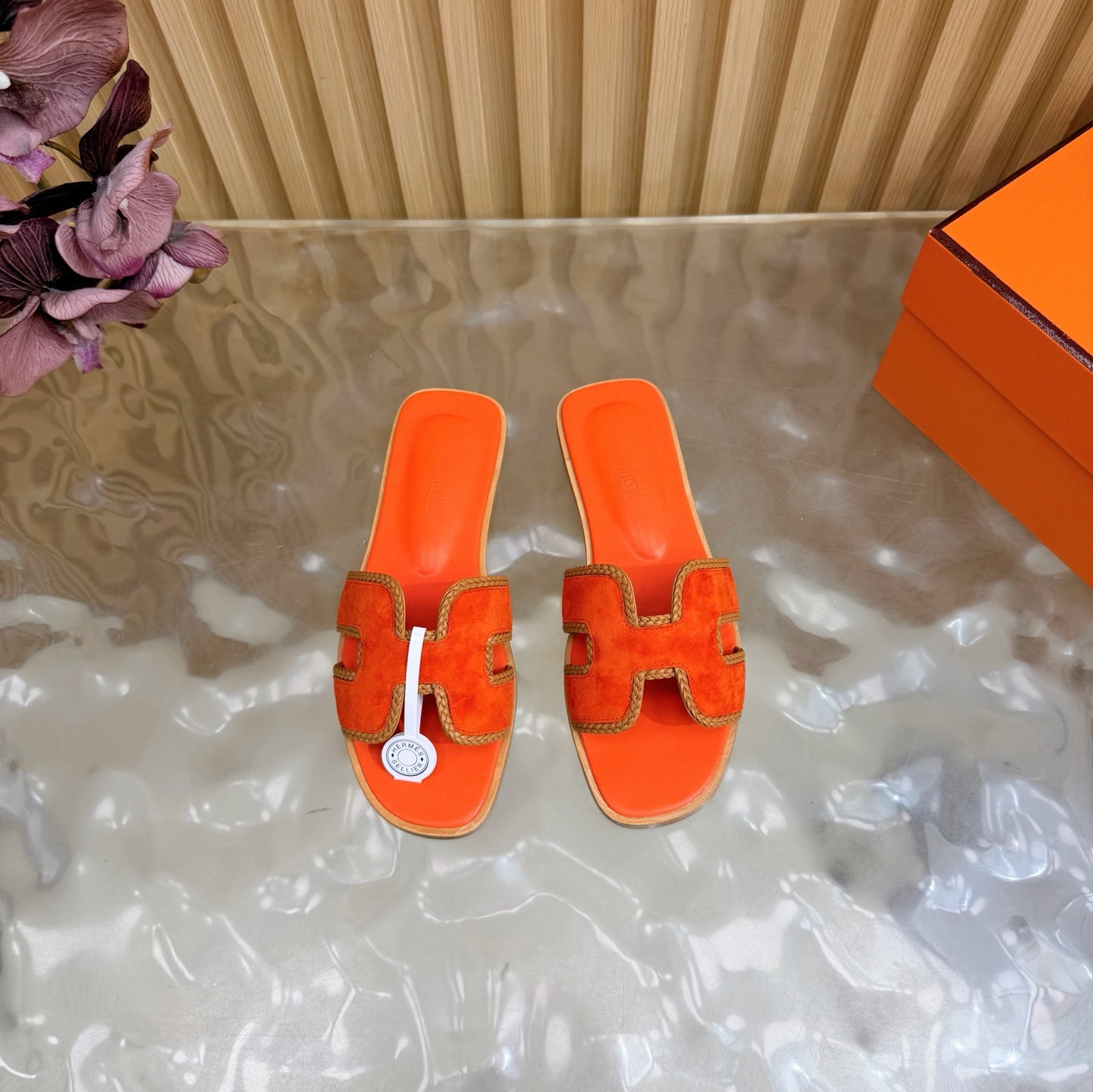Oran Style Slide Sandals | Velvet Flat Summer Slippers