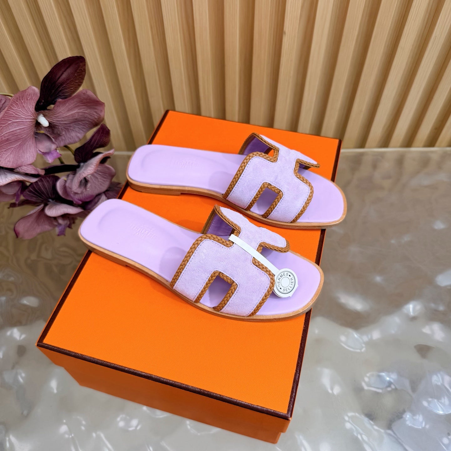 Oran Style Slide Sandals | Velvet Flat Summer Slippers