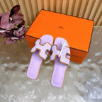 Oran Style Slide Sandals | Velvet Flat Summer Slippers