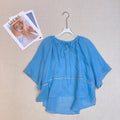 French Embroidered Linen Blouse | Lightweight Summer Shirt