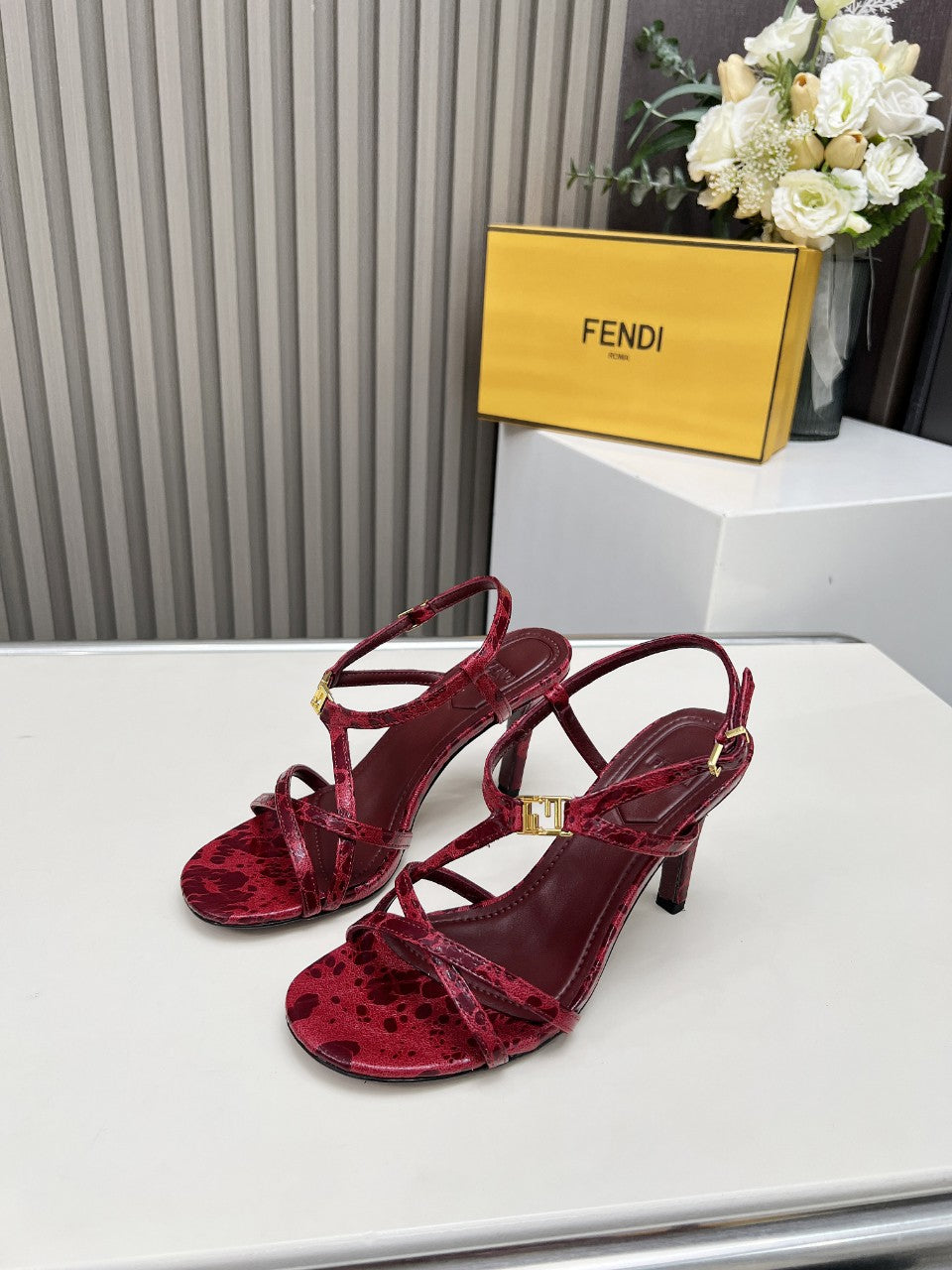 Monogram Leather Heels | Premium Lambskin Lined Ballet Shoes