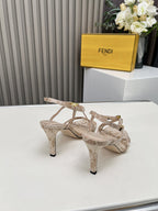 Monogram Leather Heels | Premium Lambskin Lined Ballet Shoes